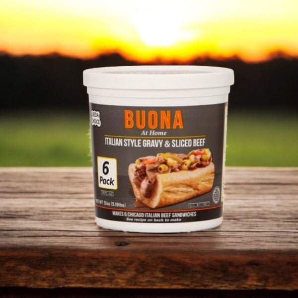 Buona Italian Sliced Gravy & Italian Beef- 1 Count