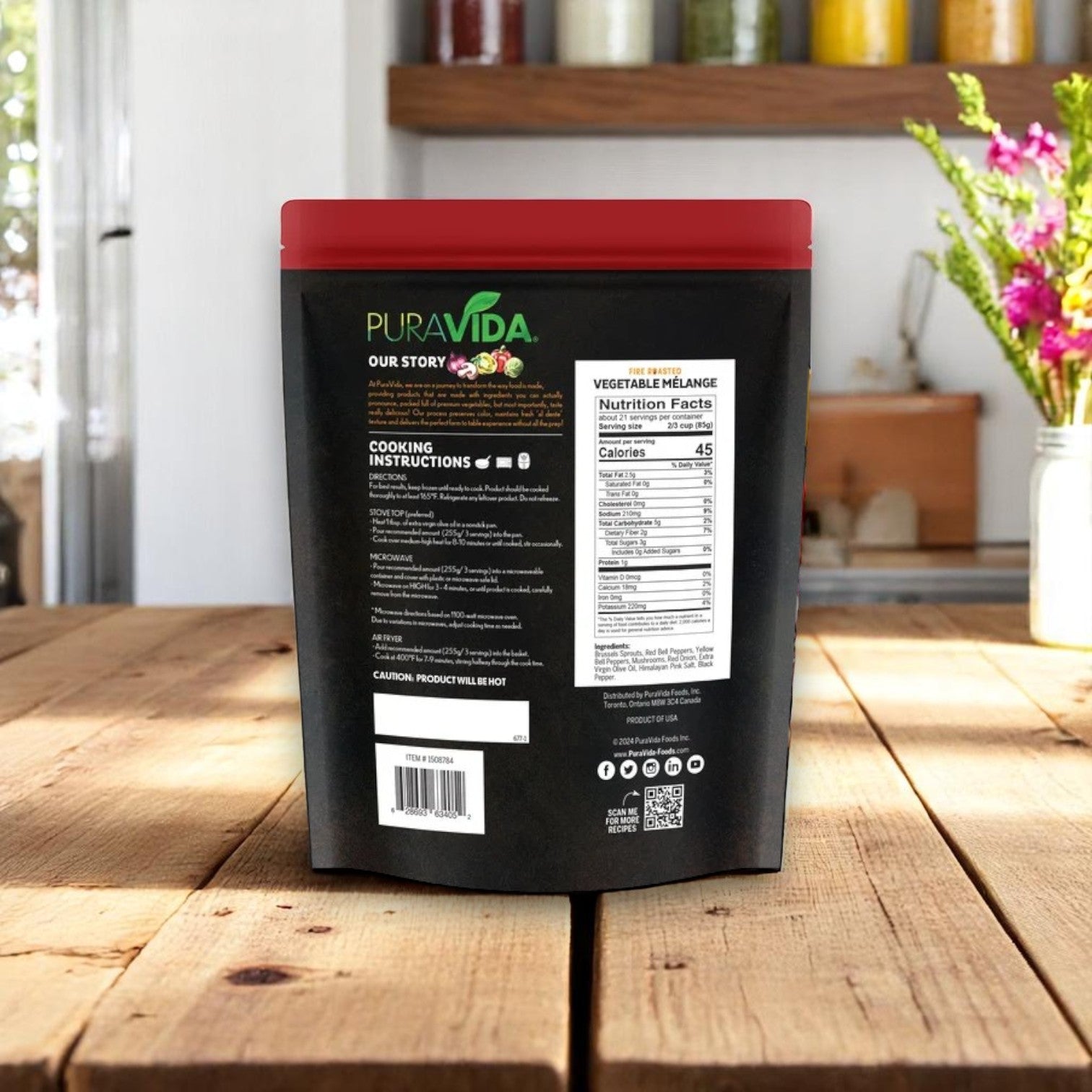 PuraVida Fire-Roasted Vegetable Mélange – 3 Pack (64 oz Each)
