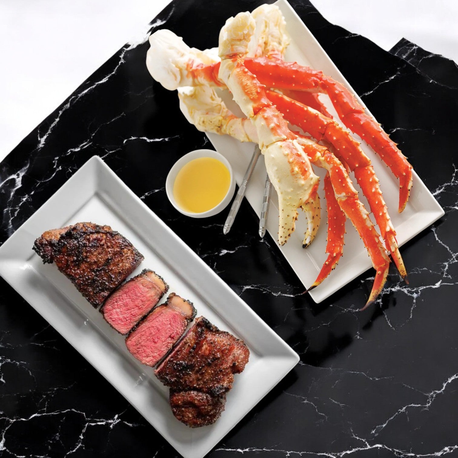 Aqua Star Crab Legs, Claws & Beef Loin New York Steaks! Free Shipping!