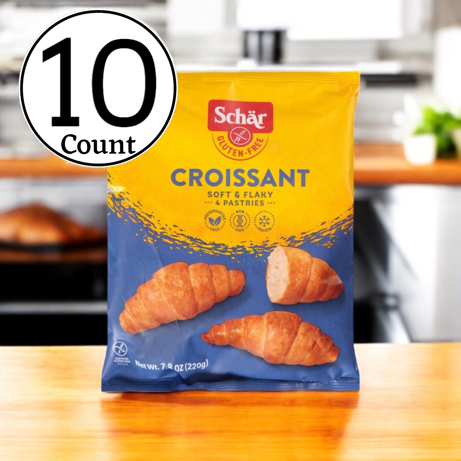 Schar Plain Croissants, 7.8 oz - 10 Per Case