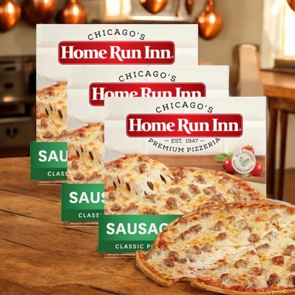 Home Run Inn Classic Sausage Pizza, 60 oz. - 3 Pack- 6 Total Pizzas