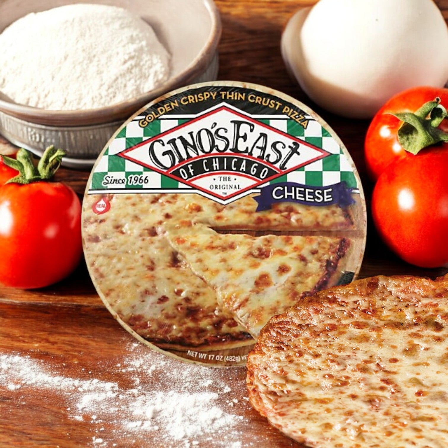 Gino's East of Chicago Golden Crispy Thin Crust Pizza 15.6 oz