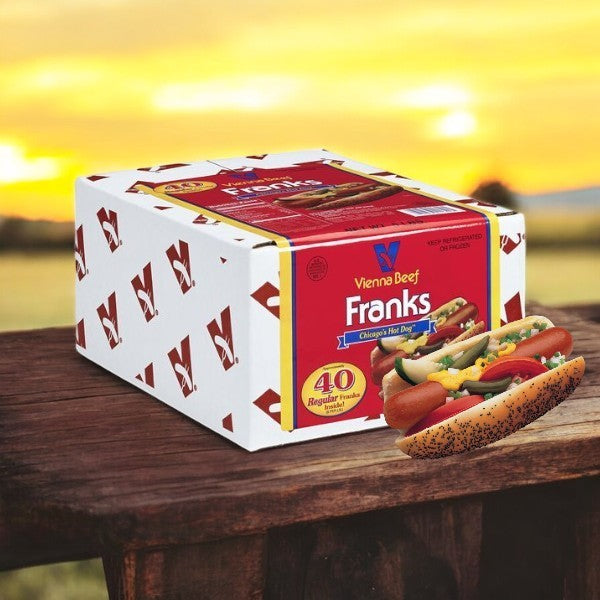 Vienna Beef Franks, 5lbs. , 40 Count -1 Box