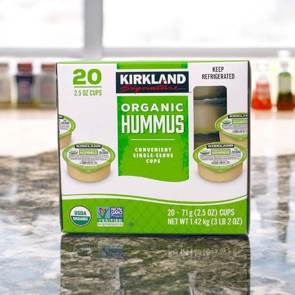 Kirkland Signature Organic Hummus,  20-count- 1 Case