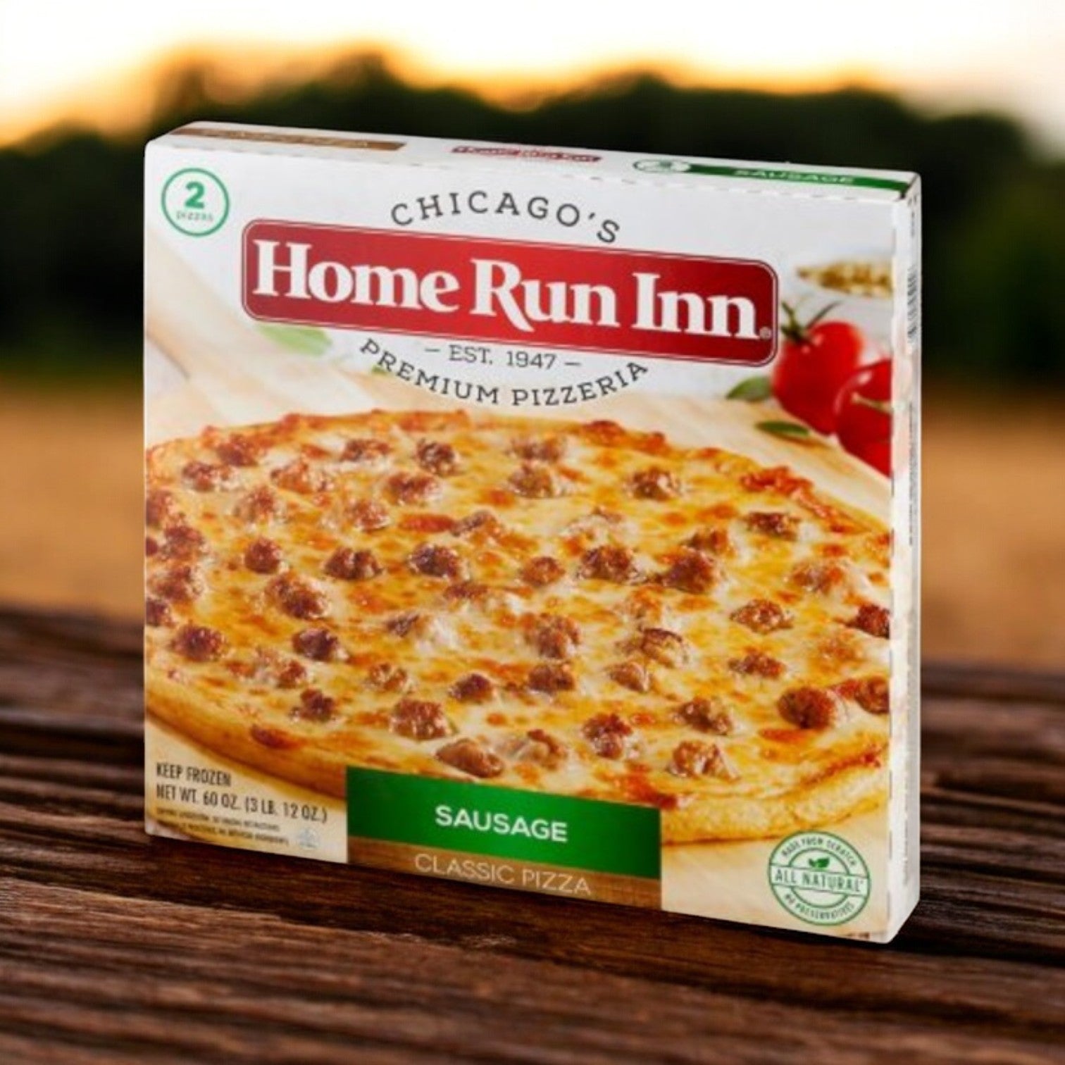 Home Run Inn Classic Sausage Pizza, 60 oz. - 1 Pack (2 Pizzas)