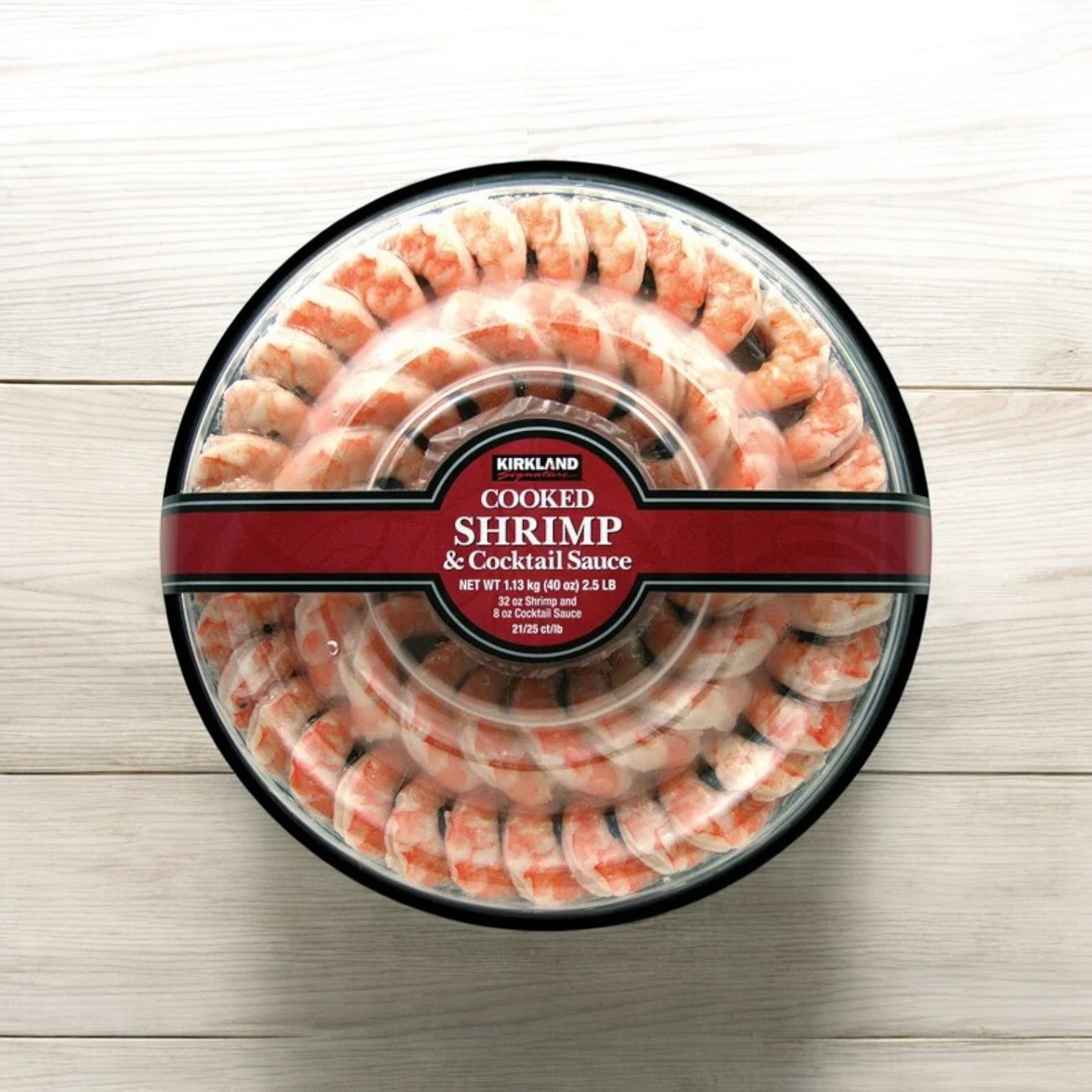 Kirkland Signature Shrimp Ring with Sauce, 21-25 count, 40 oz