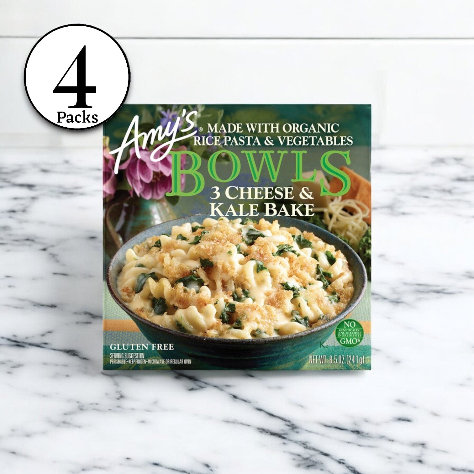 Amy's Kitchen Gluten Free Three Cheese Kale Bowl, 8.5 oz. - 4 per Case