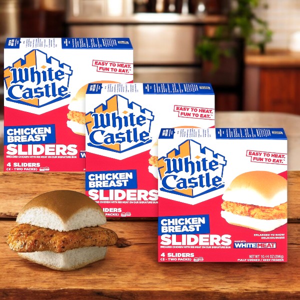 White Castle Sliders, Chicken Breast- 4 Count- 3 Pack