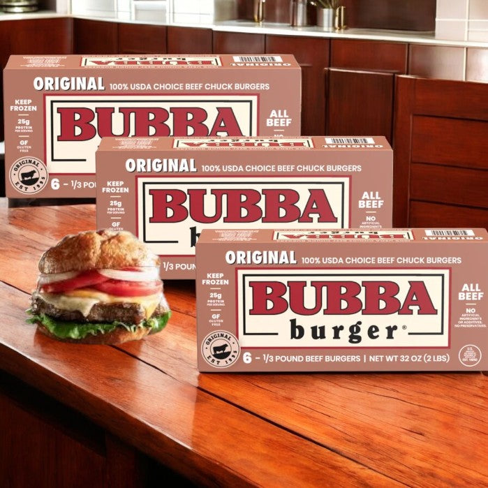 Bubba Burger Original- 6 Count Frozen - 32 Oz- 3 Pack