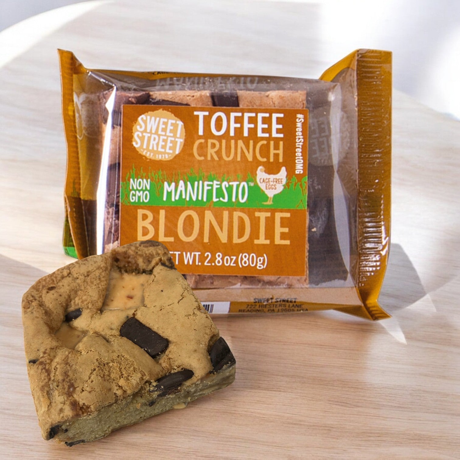 Sweet Street, Blondie Toffee Crunch 2.8 oz. Brownie, 48 Count- Free Shipping!!