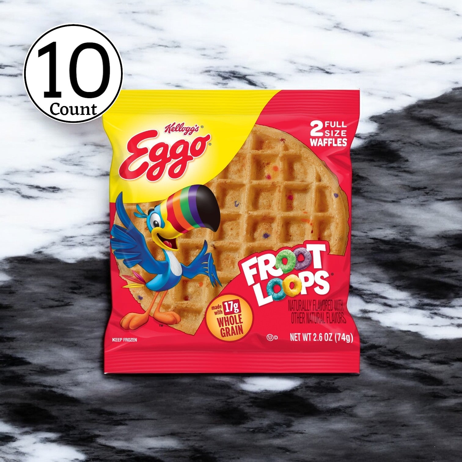 Eggo Waffles, Waffle Whl Grain Froot Loop, 10 Count