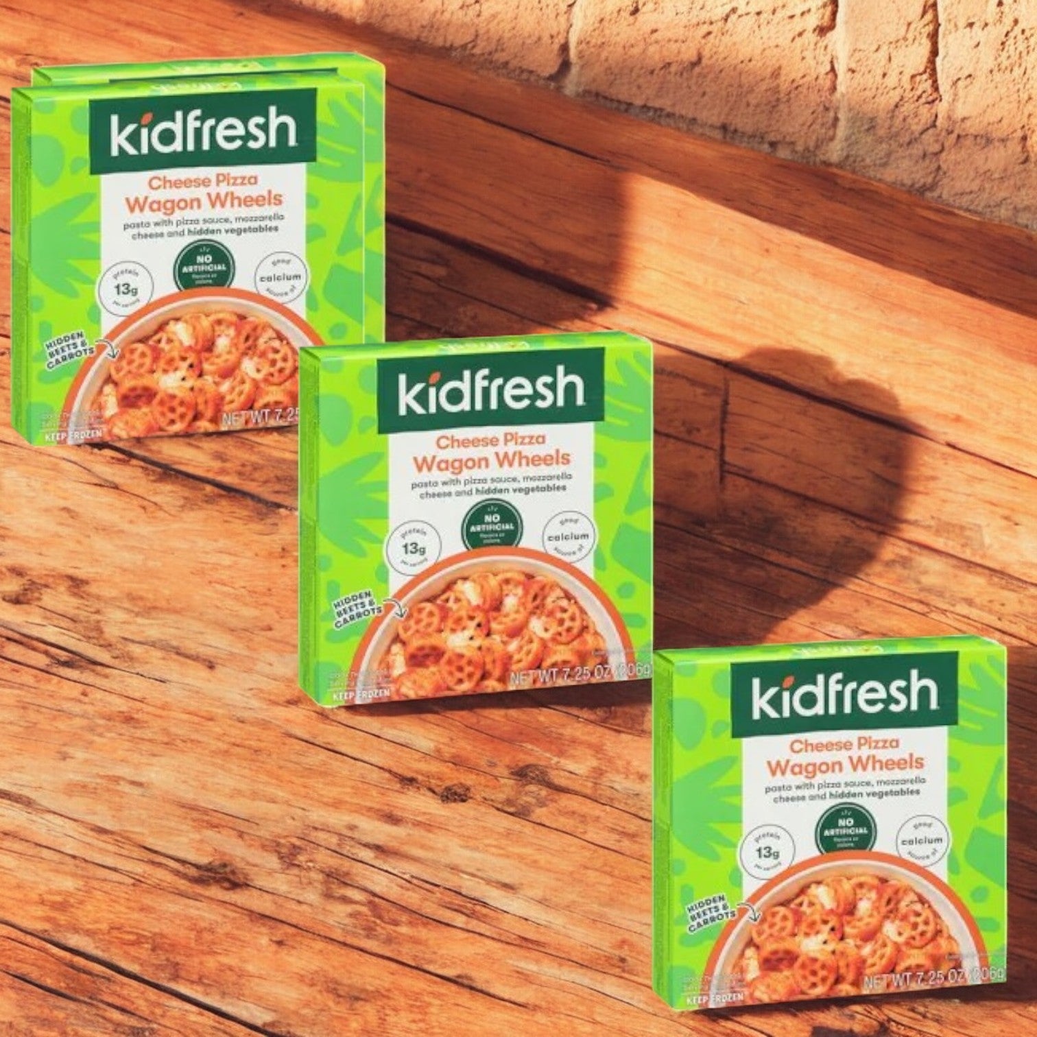 KidFresh Wagon Wheels Cheese Pizza- 3 Count