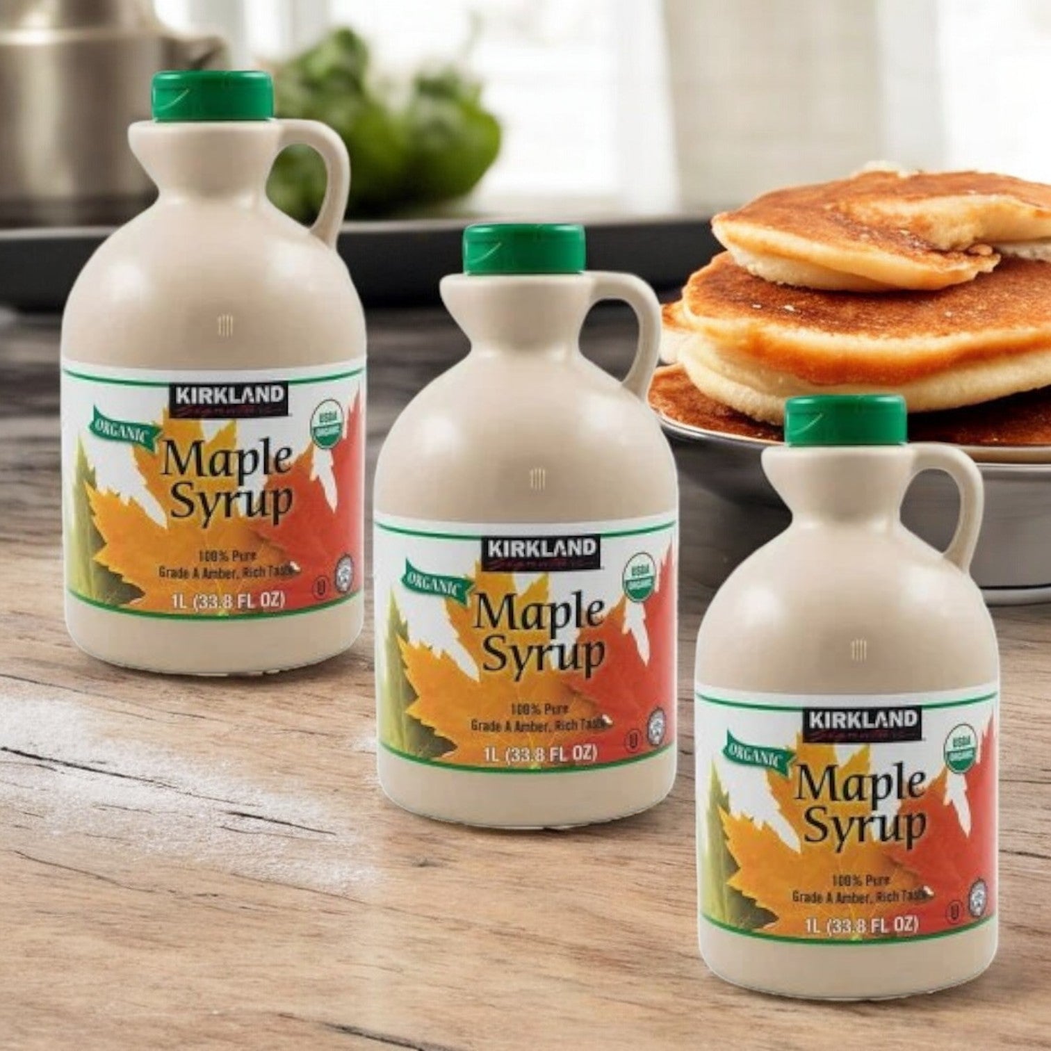 Kirkland Signature Organic Pure Maple Syrup- 3 Count