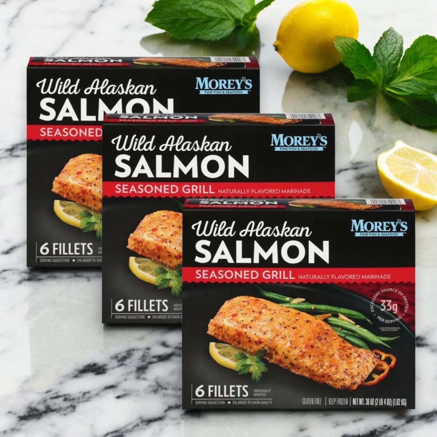 Morey's Marinated Wild Alaskan Salmon, 18 ct