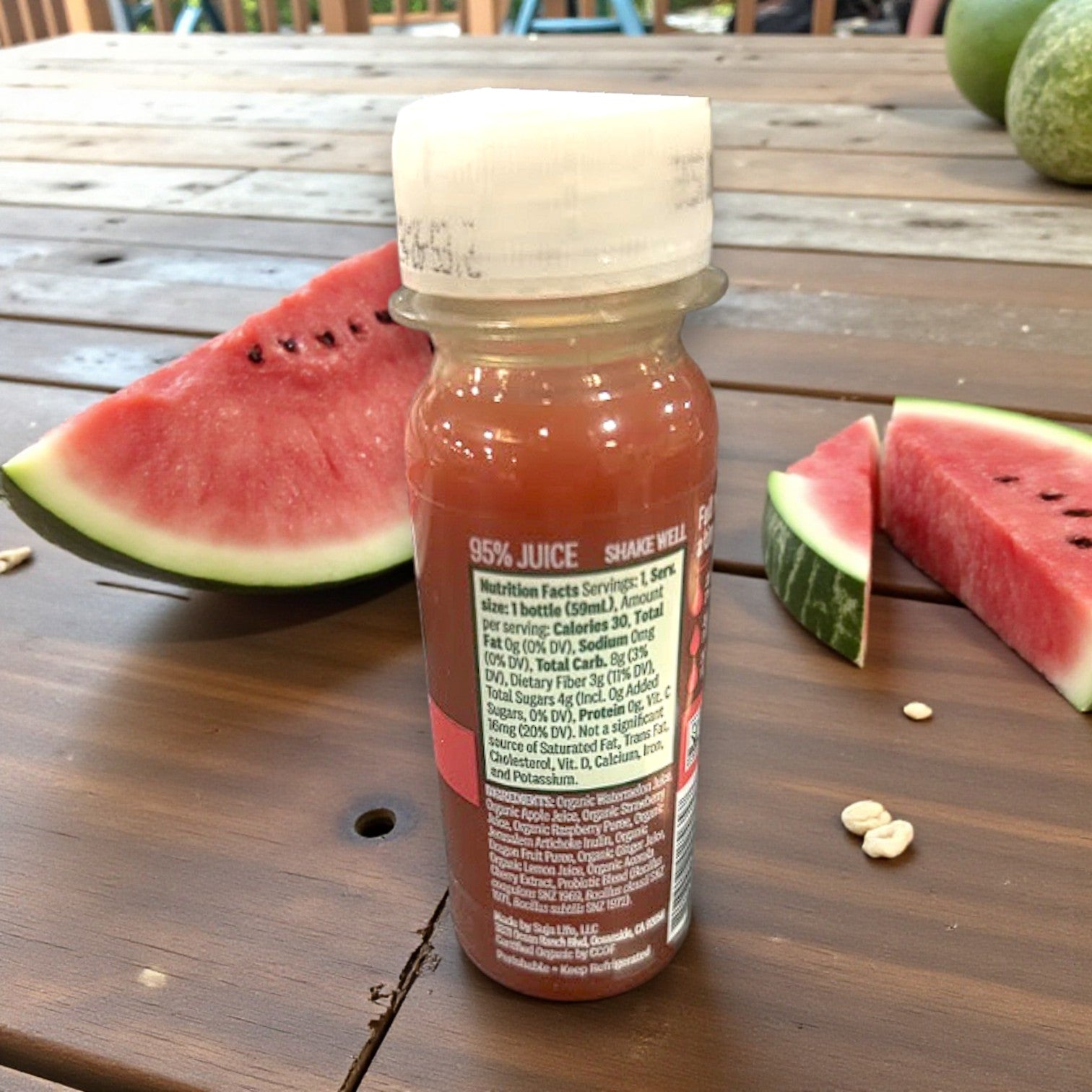 Suja Organic Digestion Watermelon Wellness Shot – 2 fl oz (6 Count)
