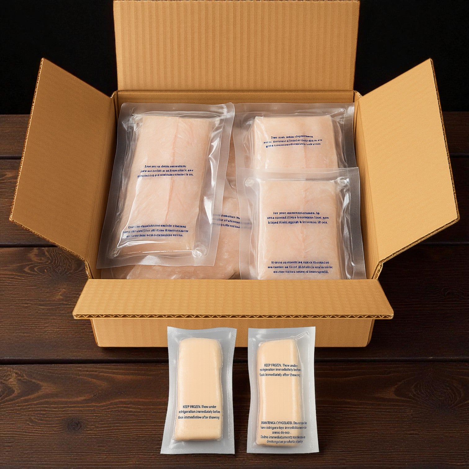 Mahi Mahi Portion Boneless Skinless 6 Ounce 10 LB