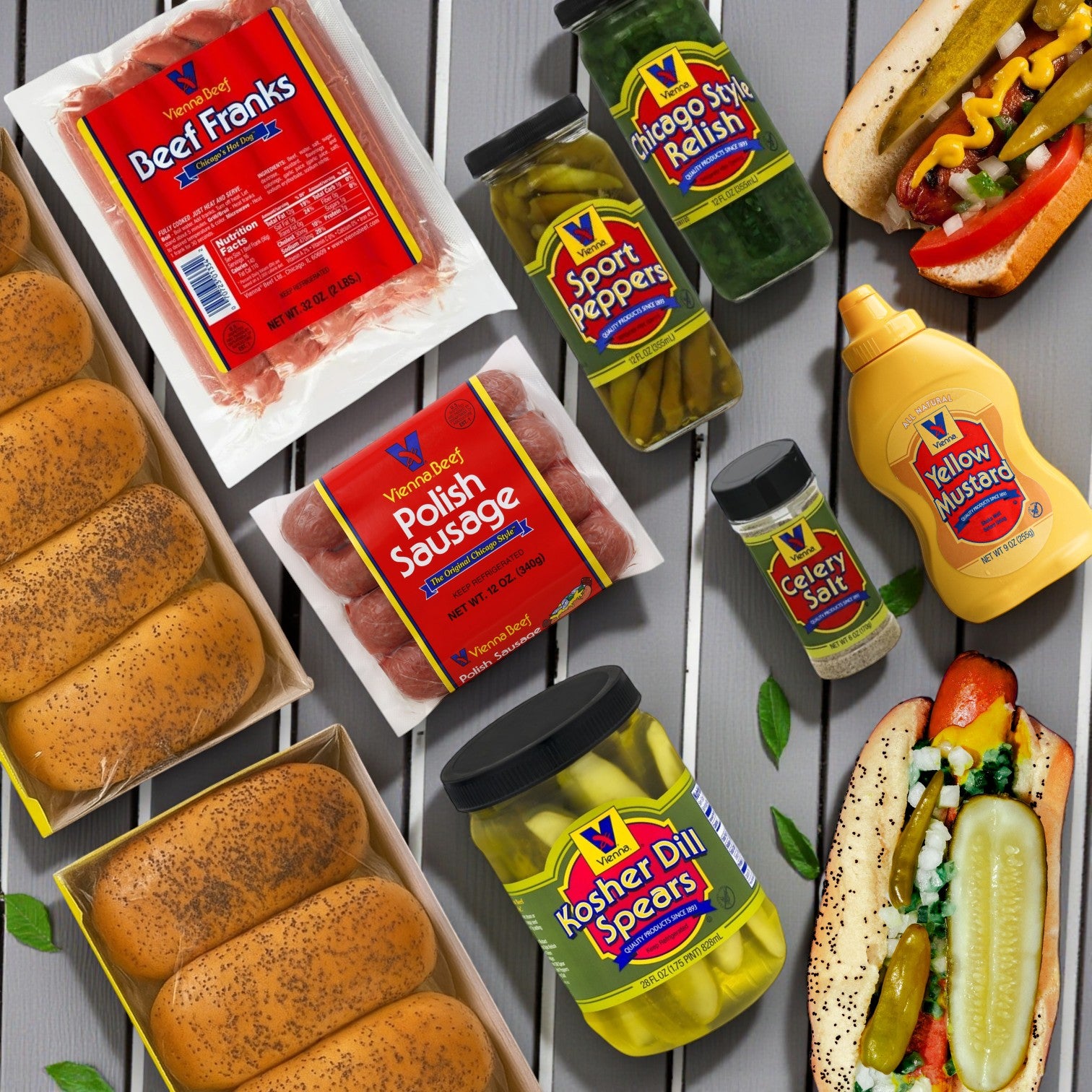 Vienna Beef Chicago-Style Combo Pack –Serves 20!