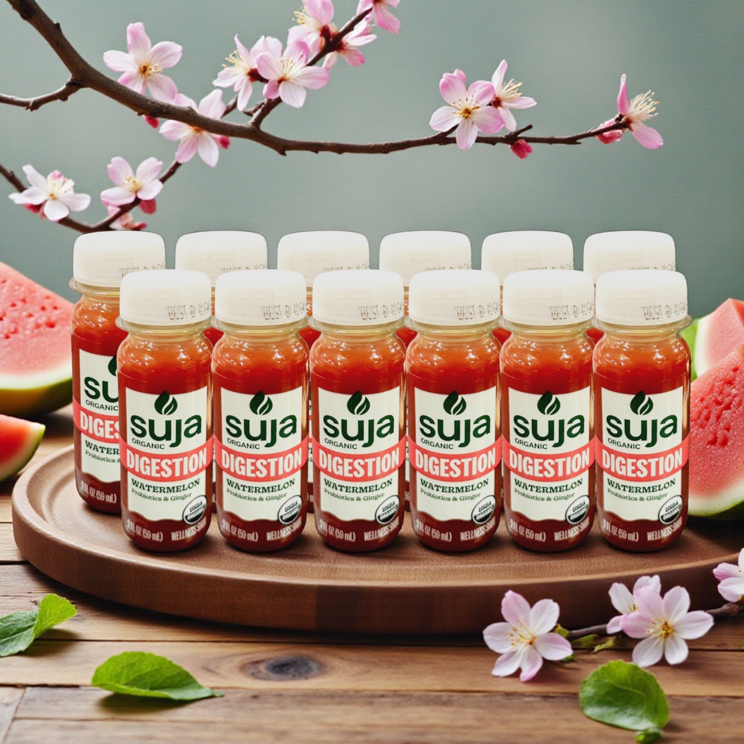 Suja Organic Digestion Watermelon Wellness Shot – 2 fl oz (12 Count)