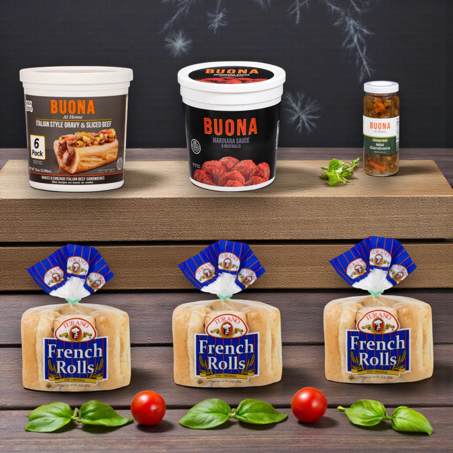 Buona Italian Beef and Meatballs Meal Kit! Serves 12-14!