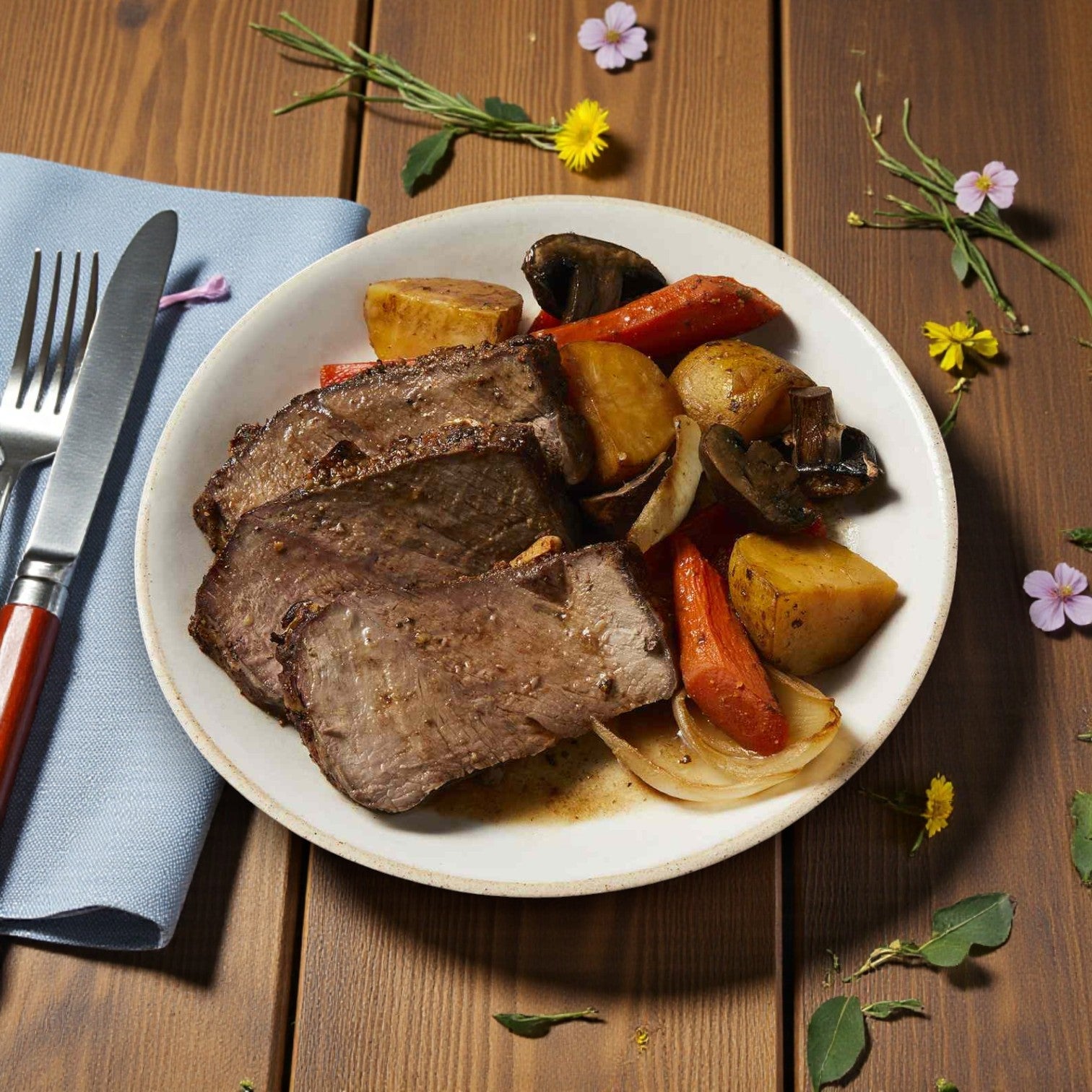 JBS Beef Top Round, Cap Off, Halal – Approx. 5.29 lbs