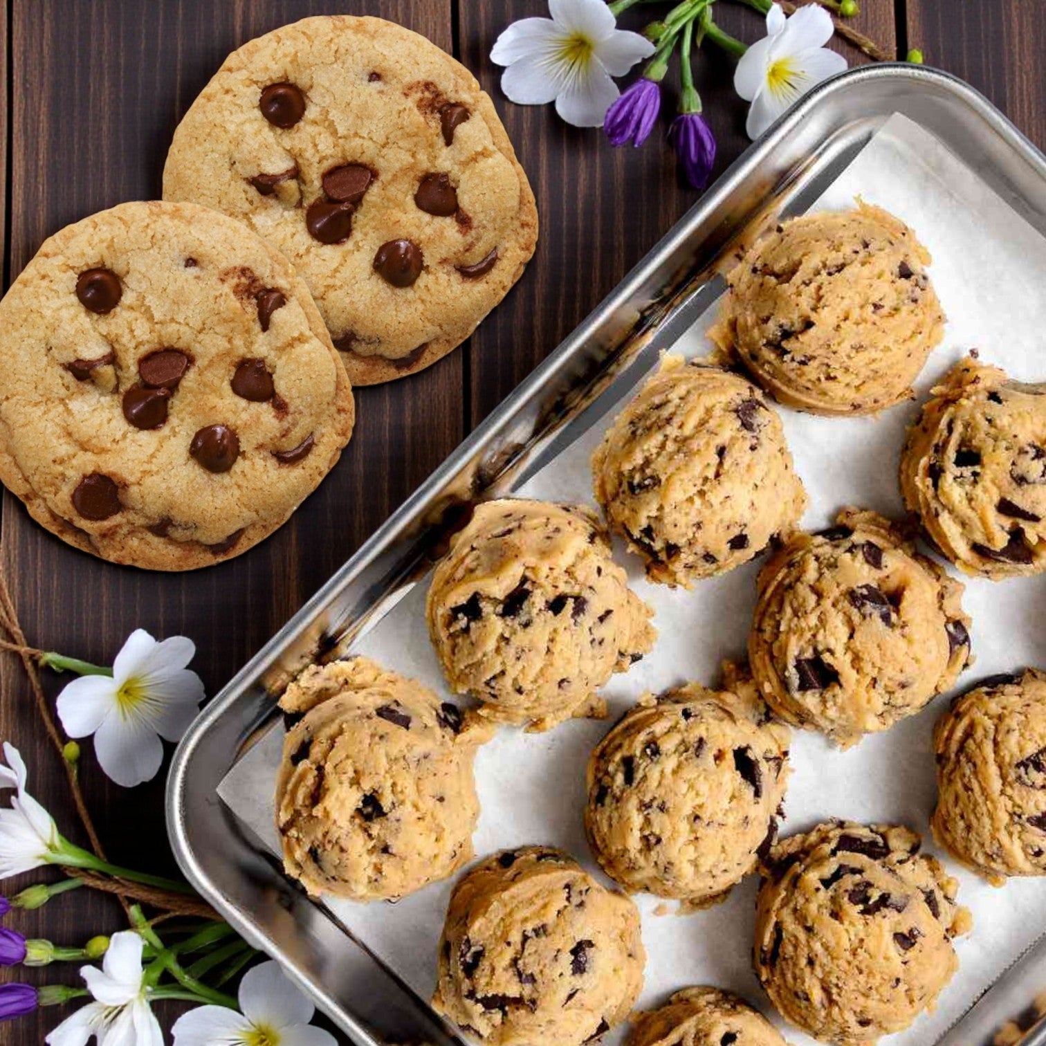 Otis Spunkmeyer Dough Cookie Chocolate Chip 80/4 oz. - Bulk Pack