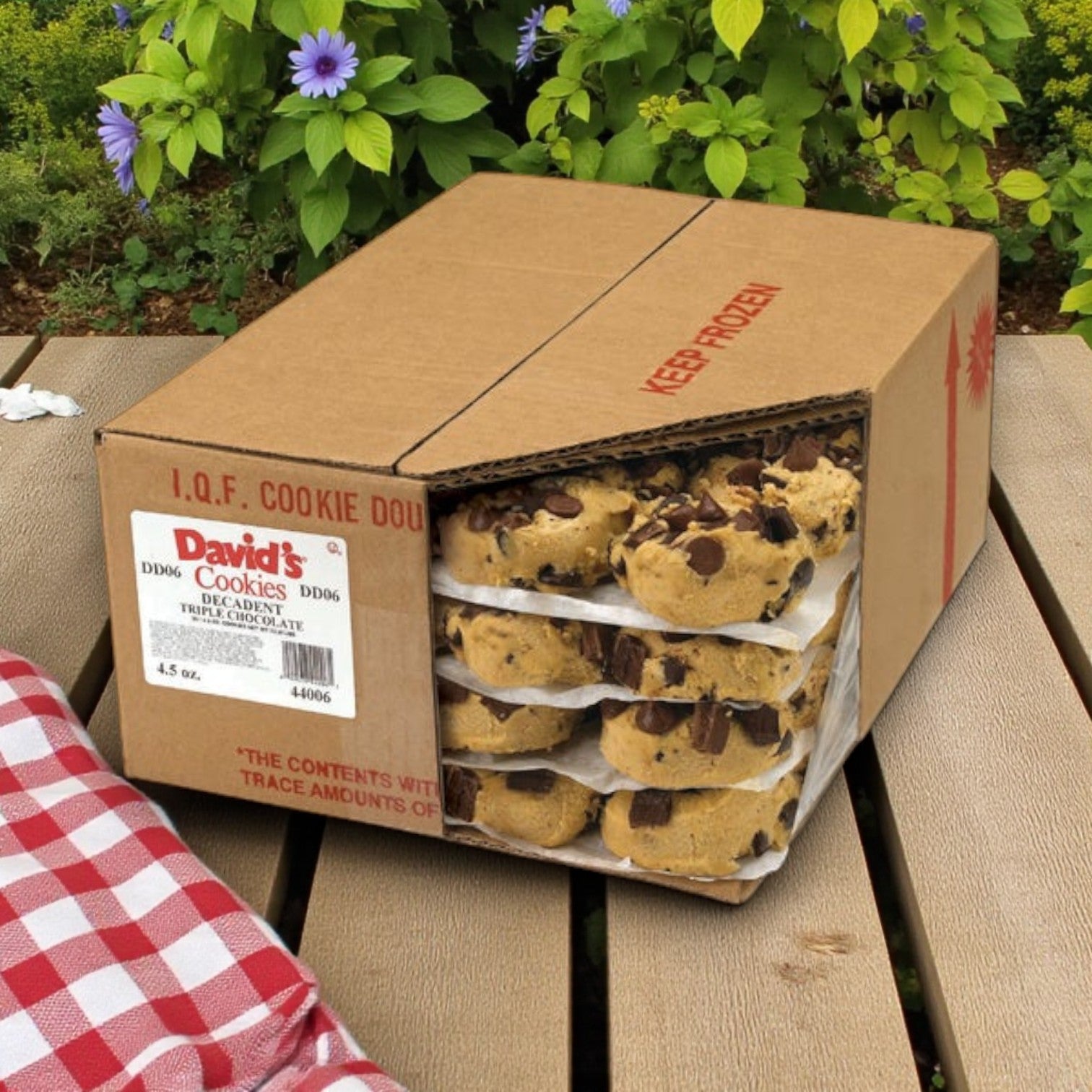 David's Cookies Dough Cookie - Triple Chocolate (80/4.5 oz)