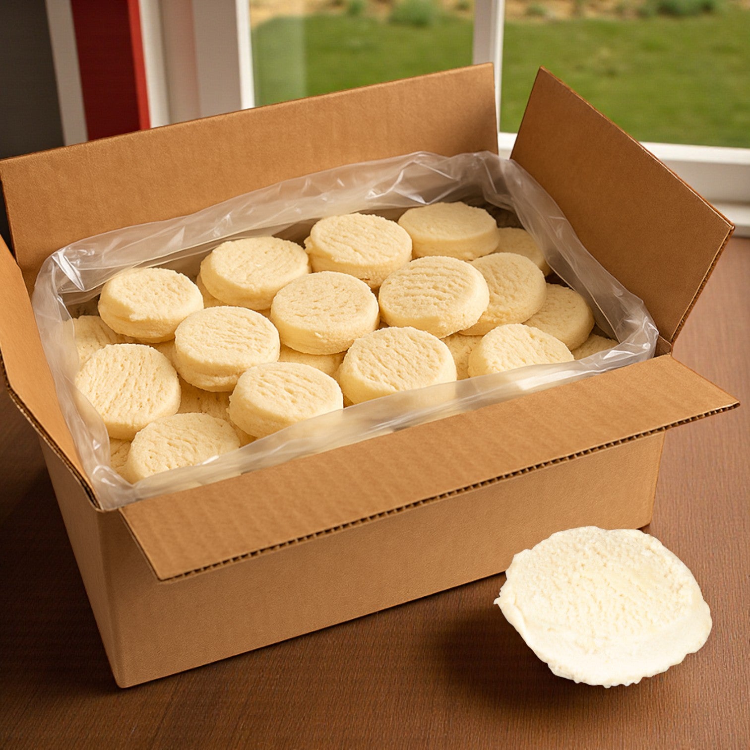 Otis Spunkmeyer Dough Cookie Butter Sugar, 1 Case, 160 Total Count