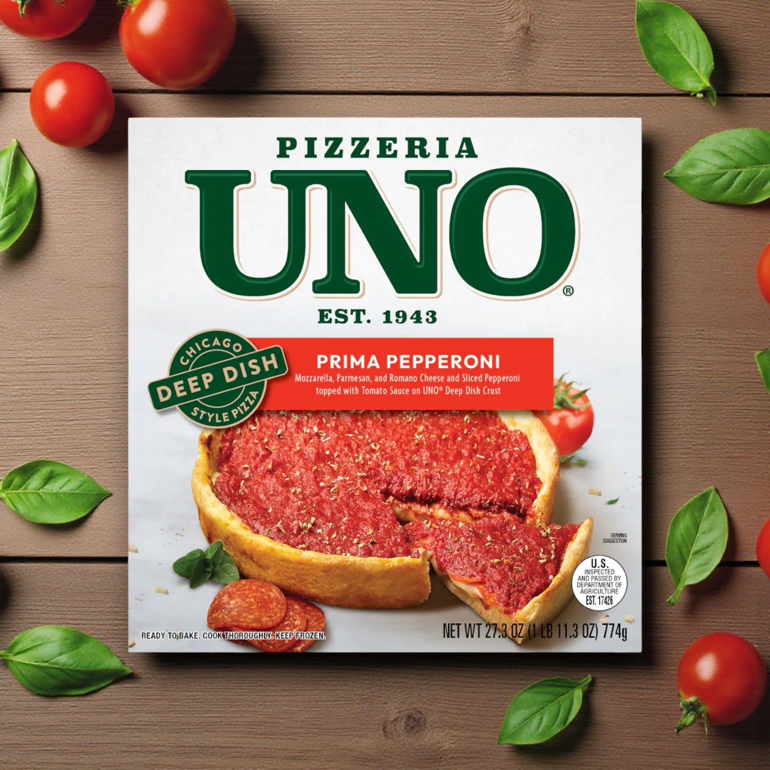 2-Pack) Uno Chicago Style Deep Dish Pizza – Cheese & Ultimate Meat