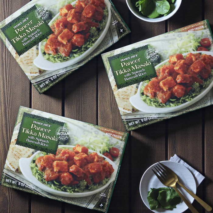 Trader Joe’s Paneer Tikka Masala with Spinach Basmati Rice – 9 oz (3 P