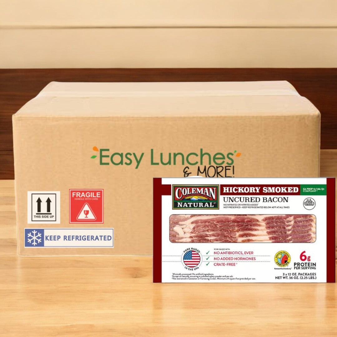 Coleman Natural Hickory Smoked Uncured Bacon 2.25 LB- 1 Pack