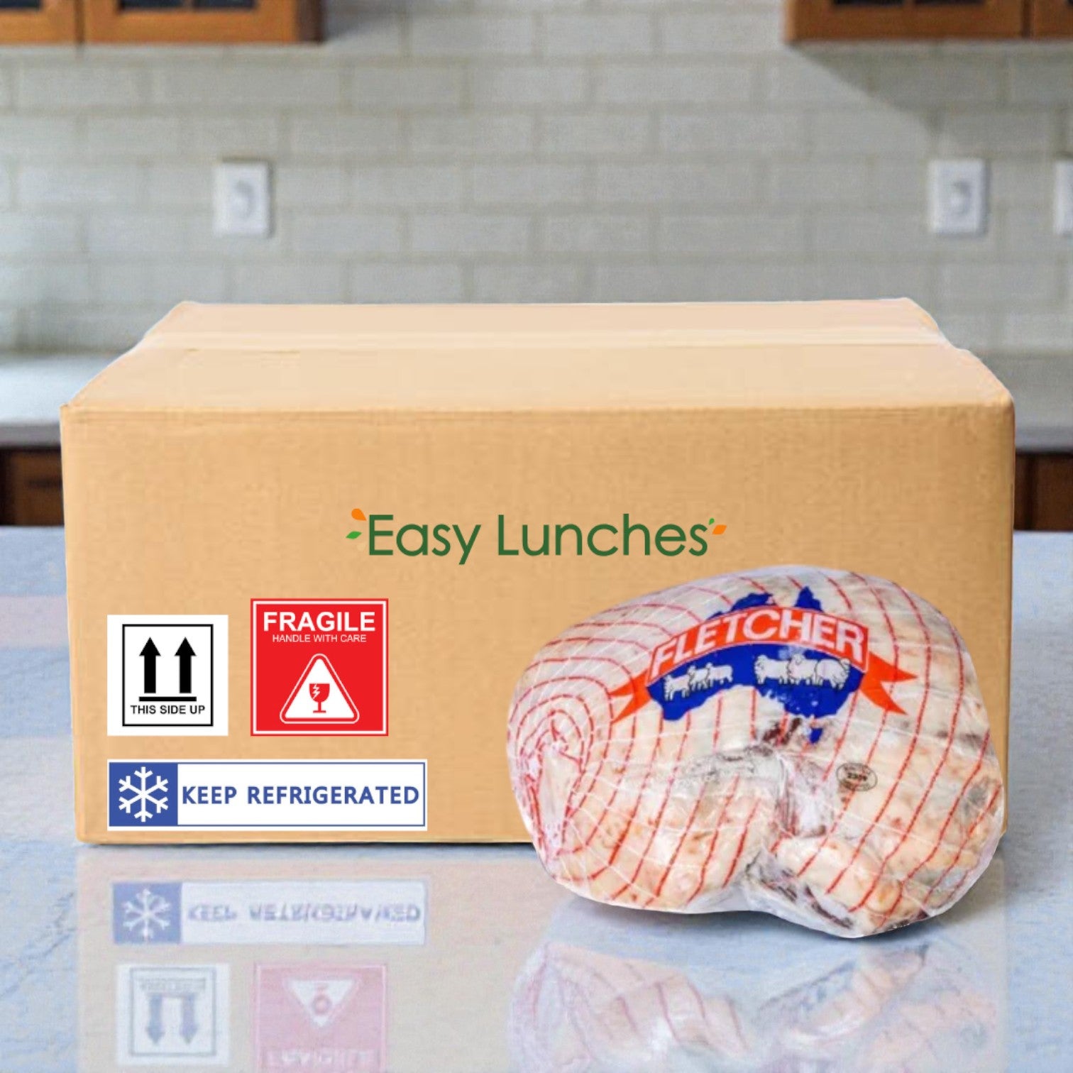 Frozen Halal Boneless Lamb Leg, Australia- 6 Ibs- 1 Pack