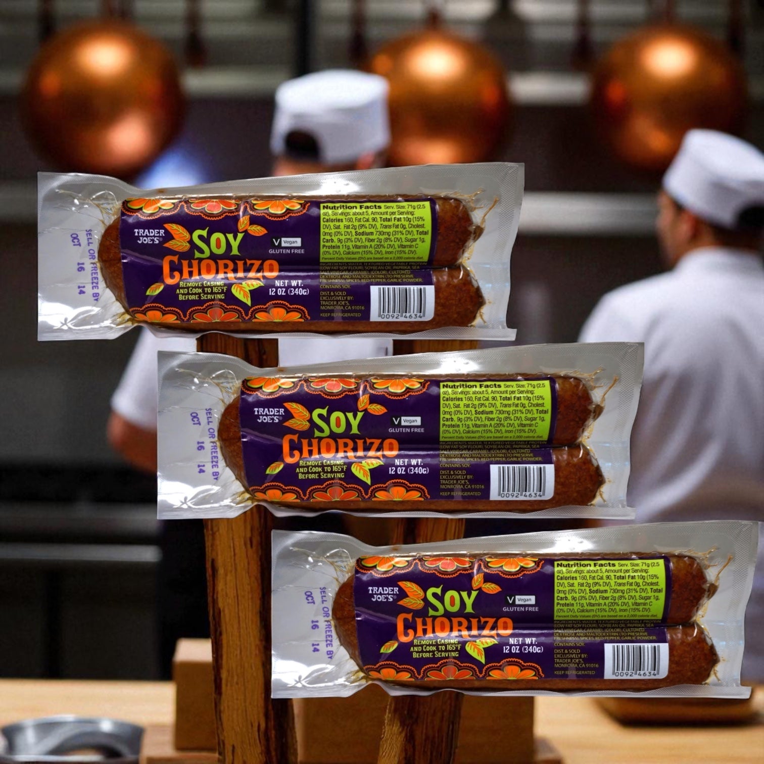 Trader Joe's Soy Chorizo 12 OZ Case - 3 Count