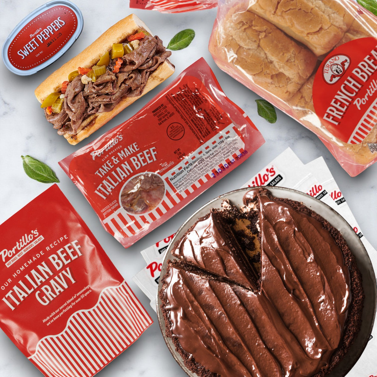 Portillo’s Italian Beef & Chocolate Cake Bundle – A True Chicago Class