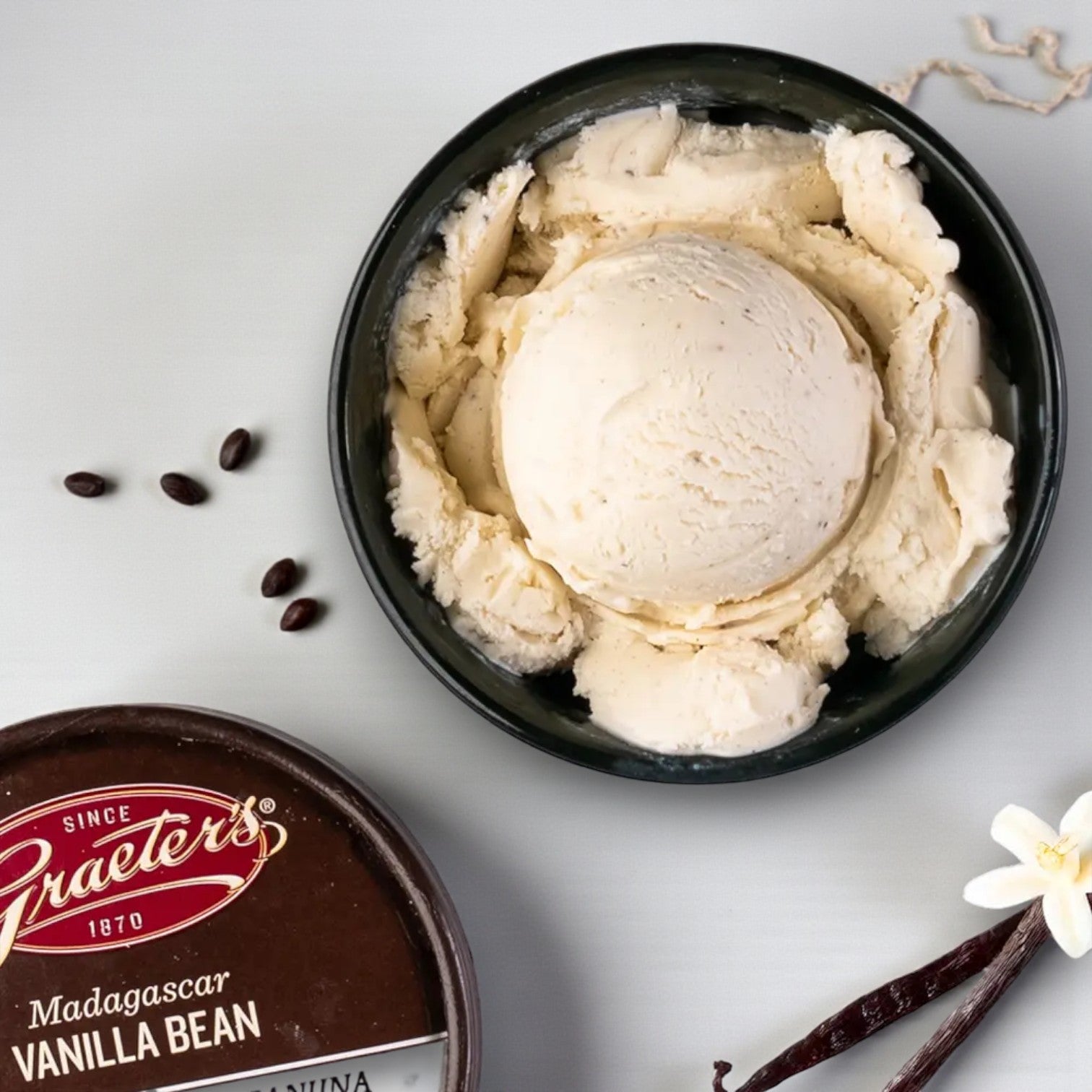 Graeter’s Madagascar Vanilla Bean Ice Cream – 1 Pint