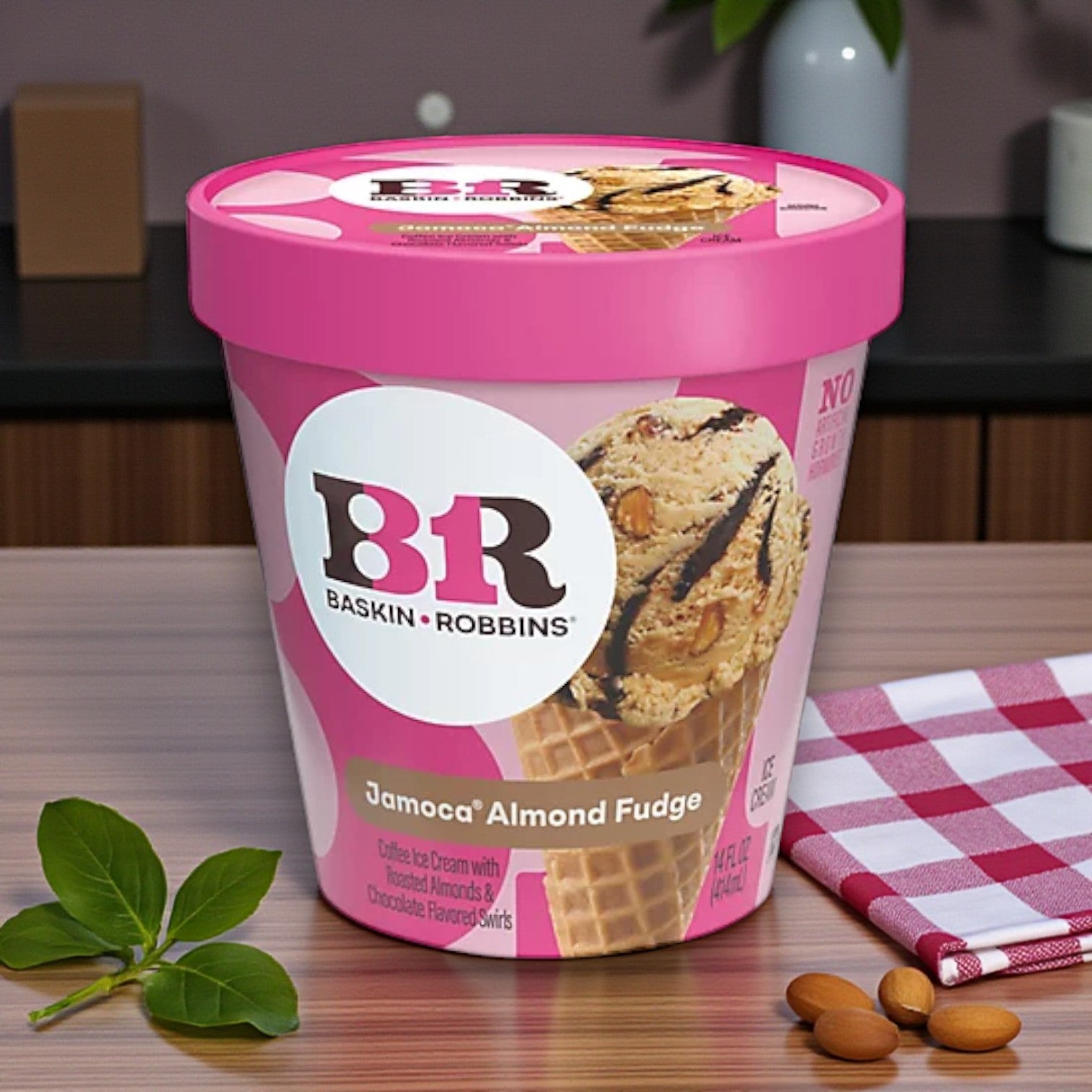 Baskin Robbins Ice Cream Jamoca Almond Fudge - 1 Container- 14 oz