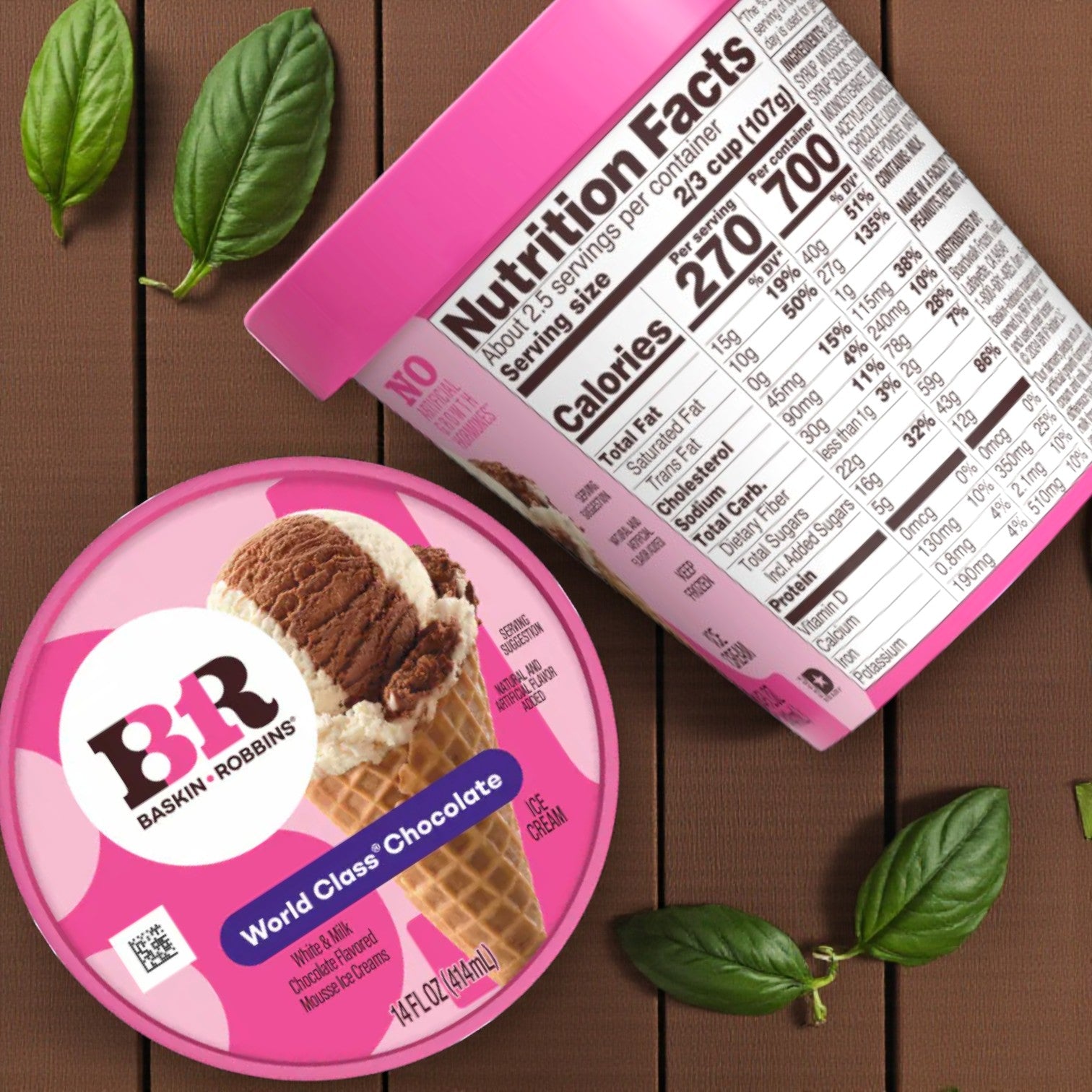 Baskin Robbins Ice Cream World Class Chocolate (14 oz)