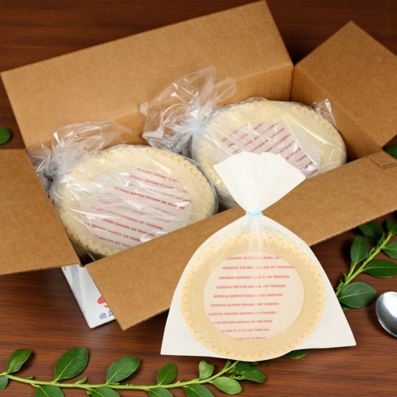 Sysco Ready-to-Bake 10" All-Vegetable Pie Shells (20/8 oz) offer convenient, all-veggie pie crusts in easy plastic wraps—perfect for any occasion and packaged by Sysco Classic.