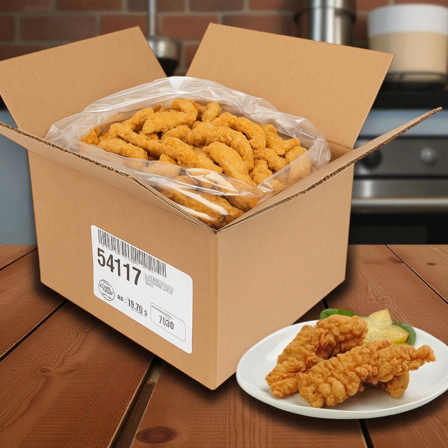 Harvestland Breaded Chicken Tenderloins – NAE, Halal, 10 lb Case