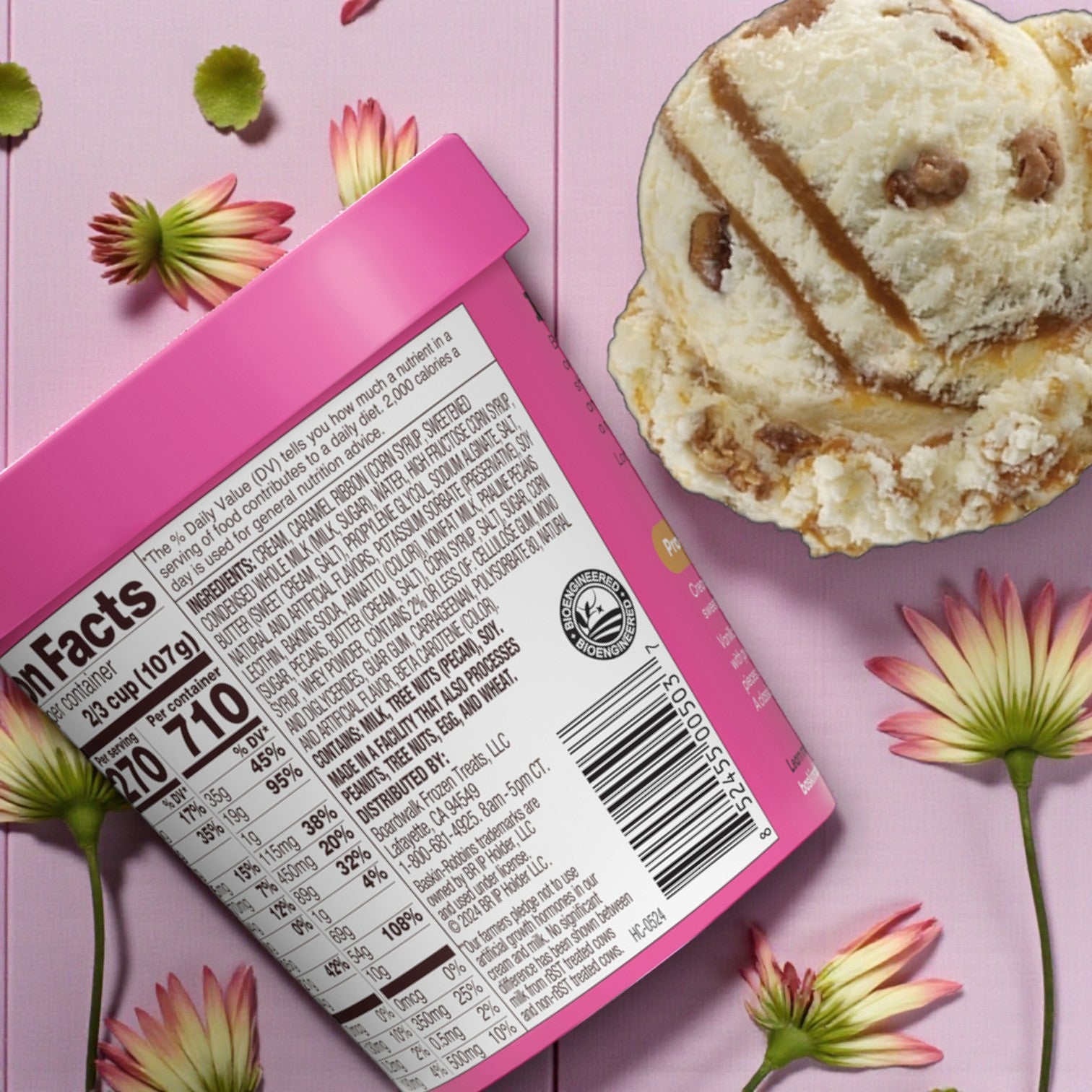 Baskin-Robbins Ice Cream & Sherbet Variety Pack – 6 Count (14 fl oz each)