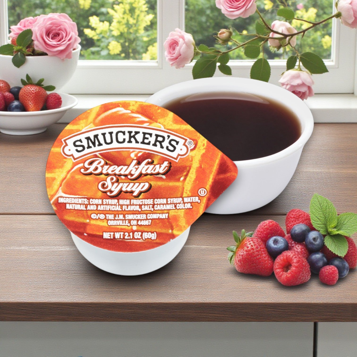 J.M. Smucker Breakfast Syrup Cups (100 × 2.1 oz)