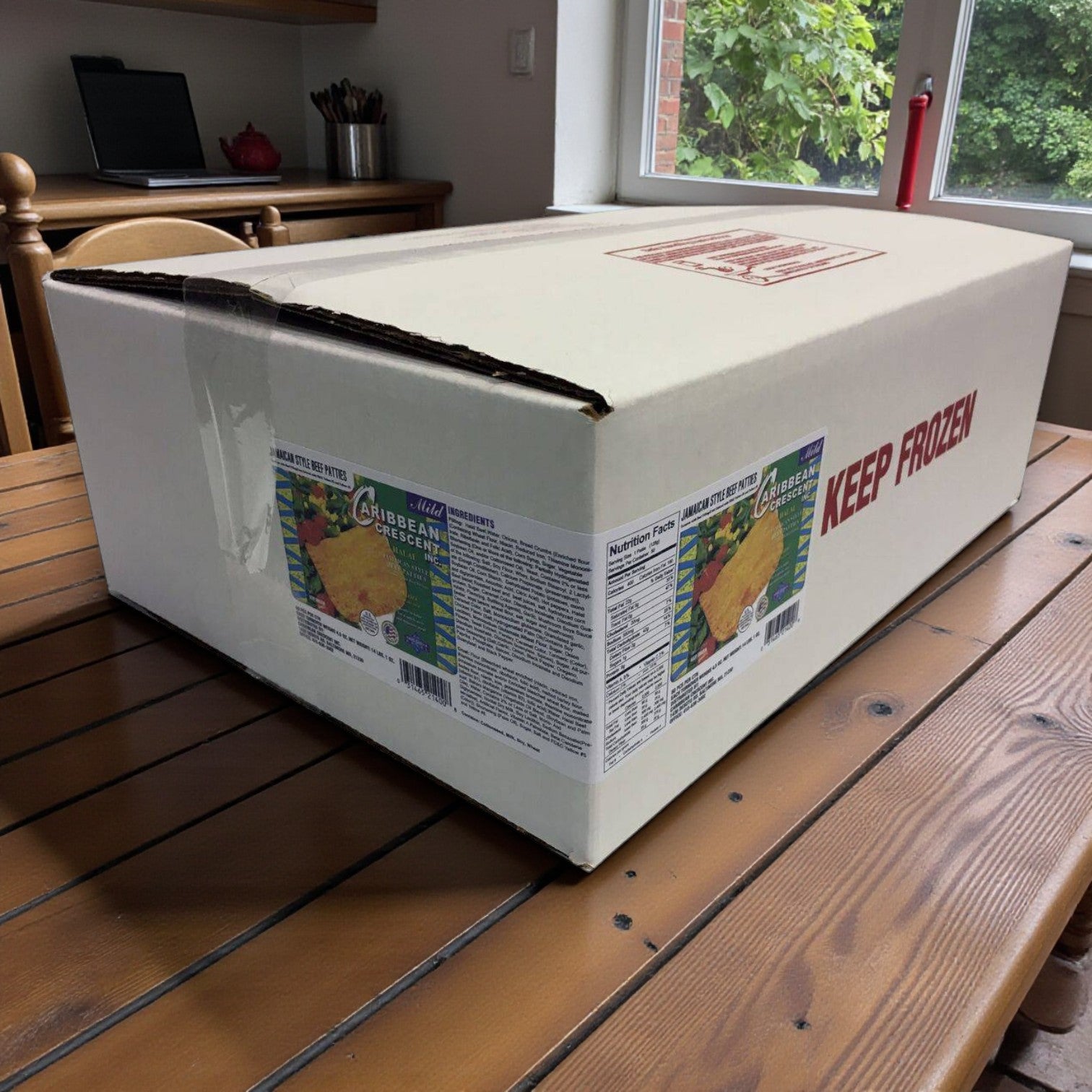 Frozen Caribbean Crescent Halal Spicy Jamaican-Style Beef Patties – 4.5 oz (50 ct)