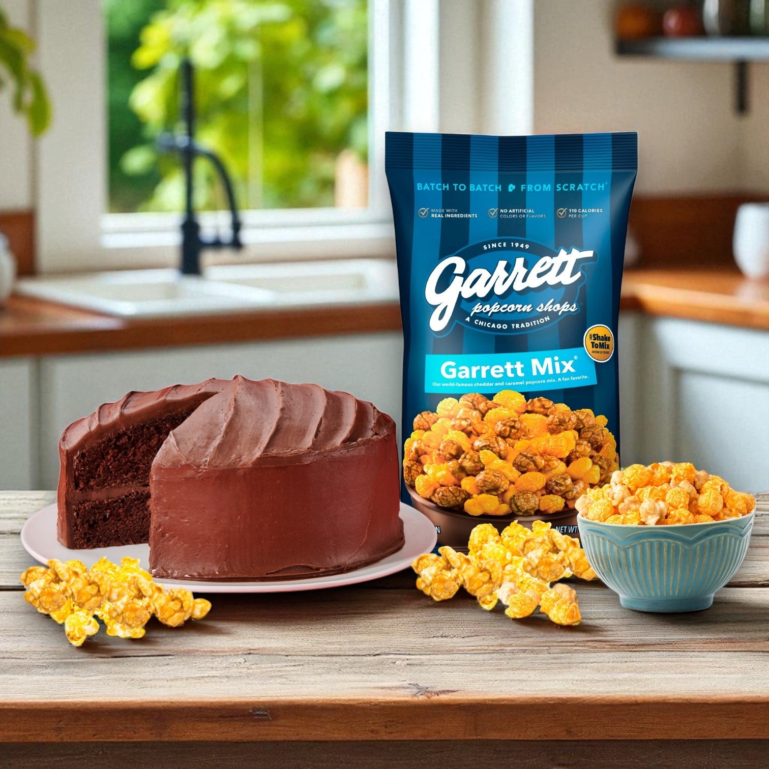 Portillo's Famous Chocolate Cake & Garrett Popcorn Garrett Mix Combo – Sweet Chicago Treats!
