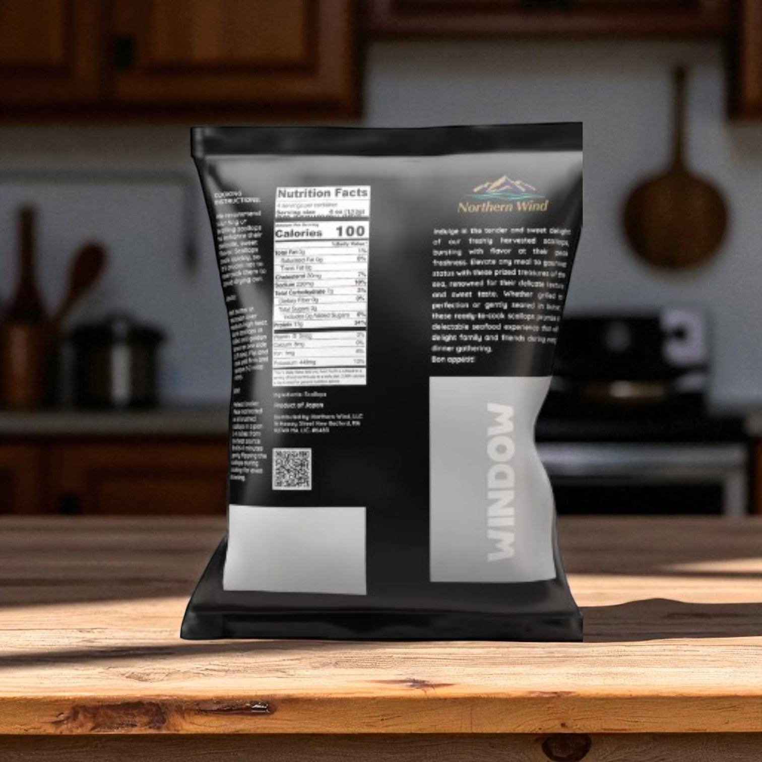 Northern Wind Hokkaido Sea Scallops, 2 lb- 1 Bag