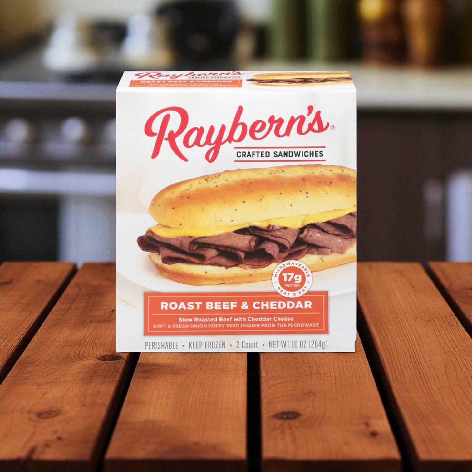 Raybern's Sandwiches, Crafted, Roast Beef & Cheddar- 1 Pack