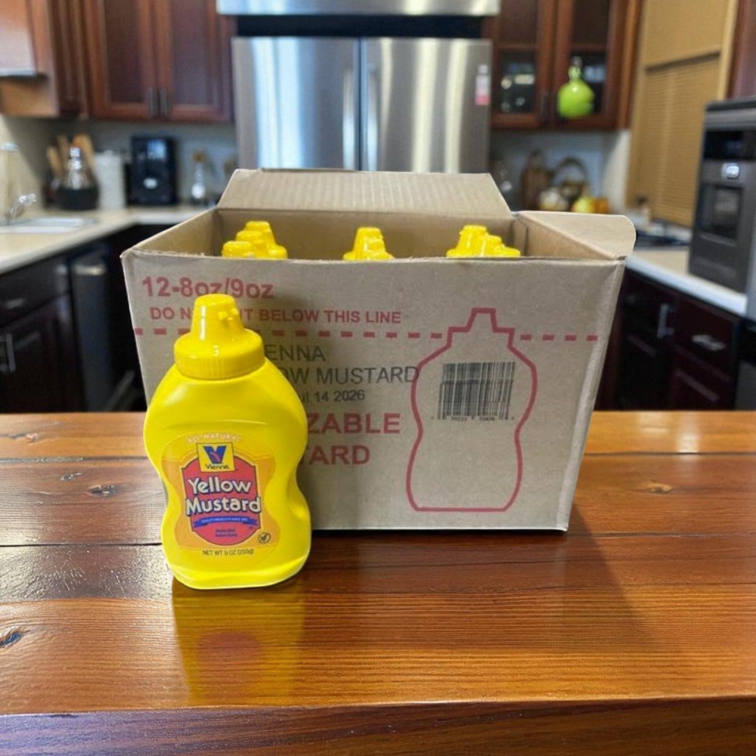 Vienna Beef Yellow Mustard 12x9oz (12 Containers)