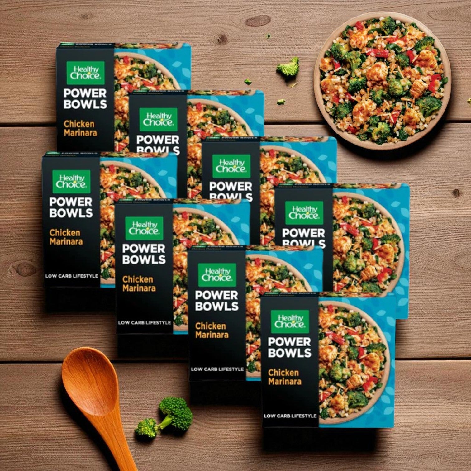 Healthy Choice Power Bowls Chicken Marinara With Riced Cauliflower, 9.25 oz. - 8 Count