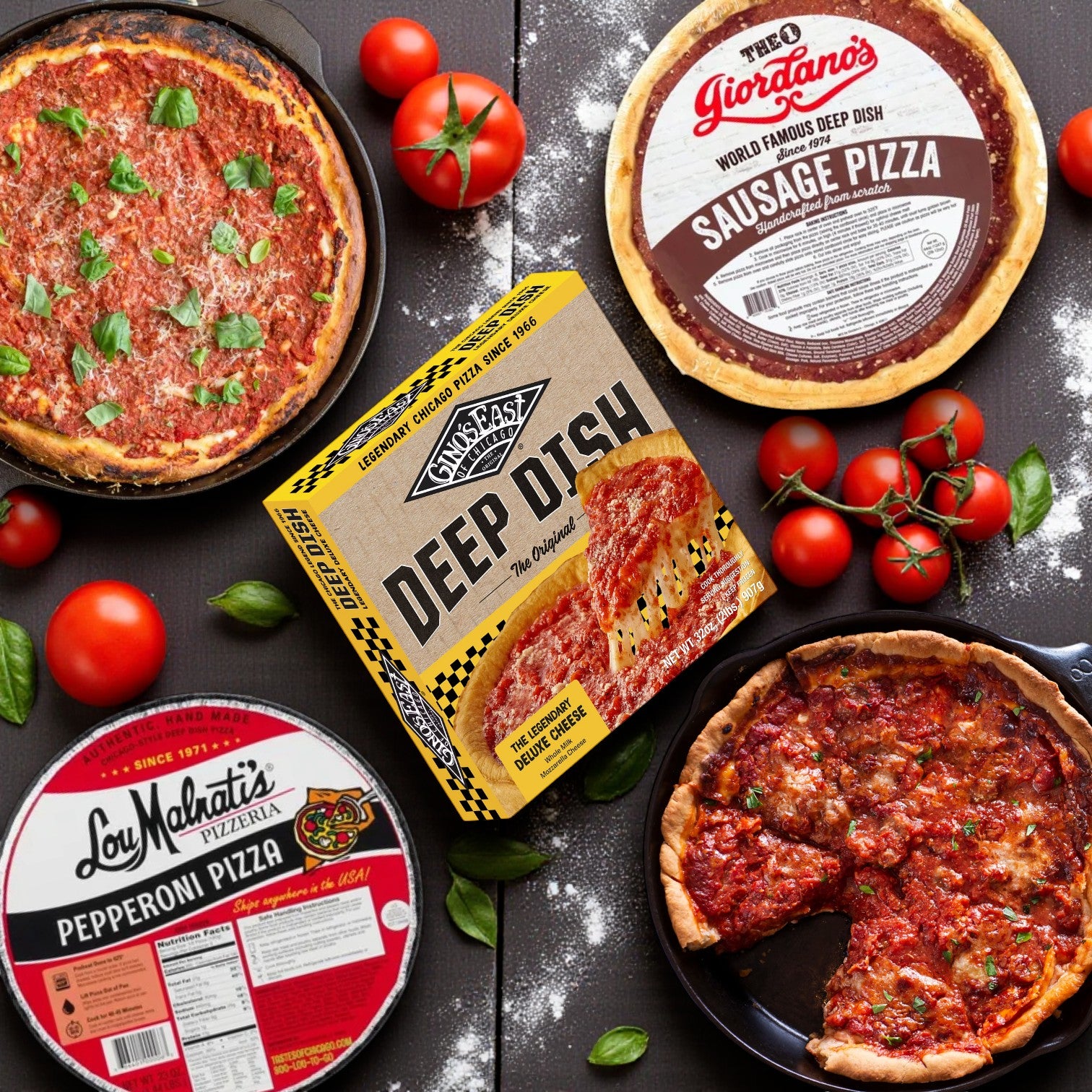 Chicago's Best Deep Dish Pizza, 3 Pack Combo!