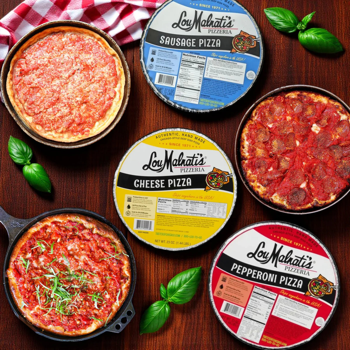 Lou Malnati's Deep Dish Combo Pack, Pizzas Easy Lunches
