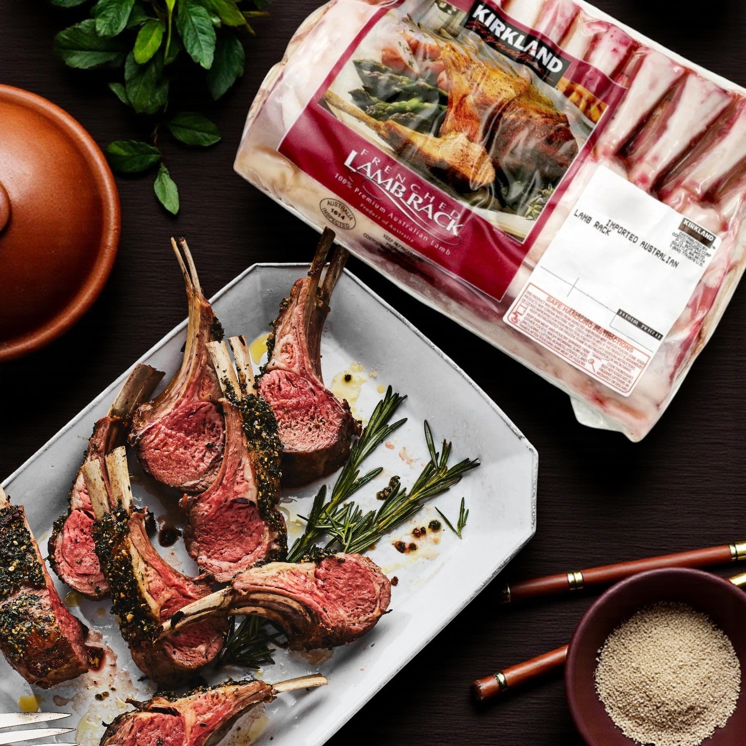 Kirkland Signature Halal Frenched Rack of Lamb, 2.5 lbs Average