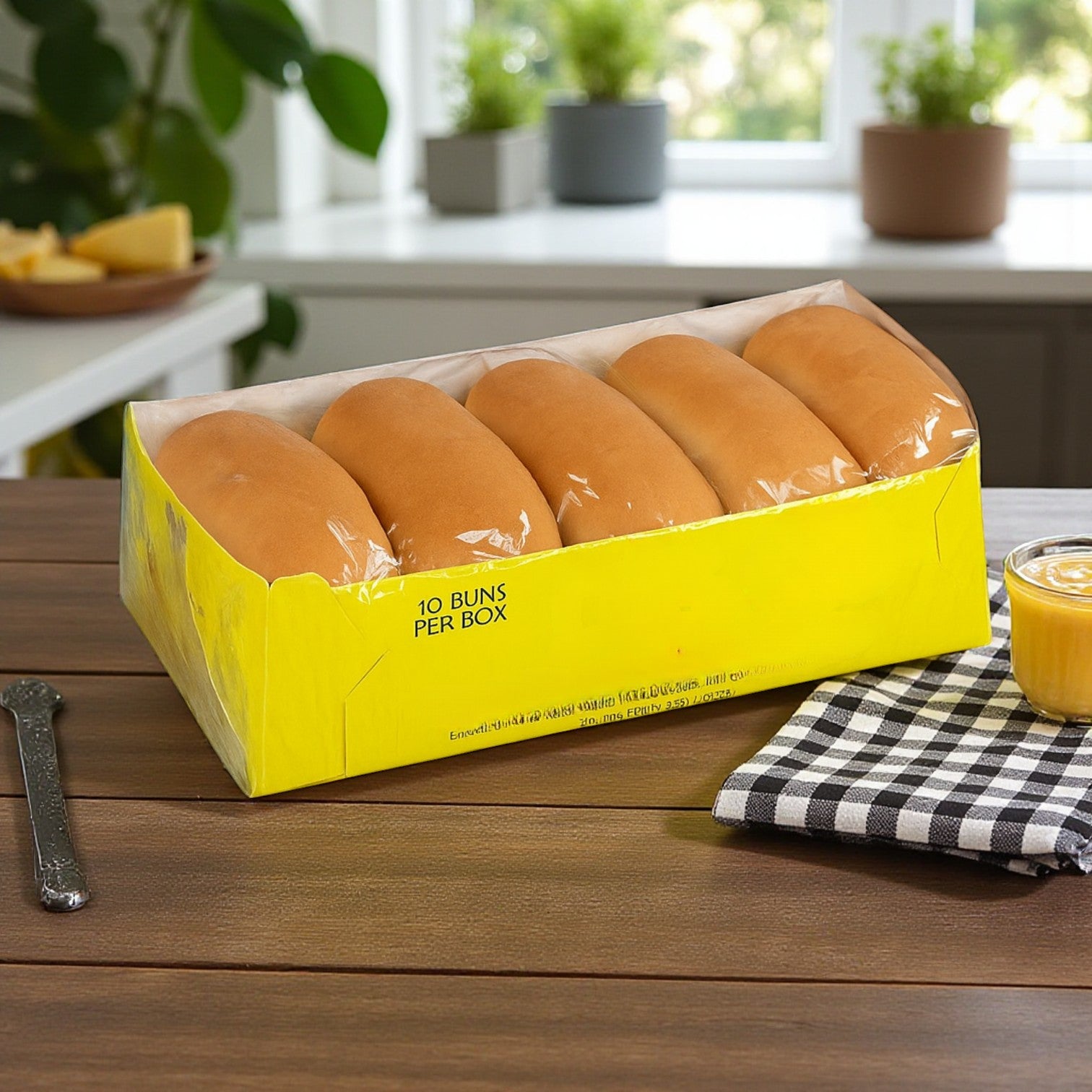 Vienna Beef Plain Hot Dog Buns-12/10 Count Pack Case- 120 Per Case